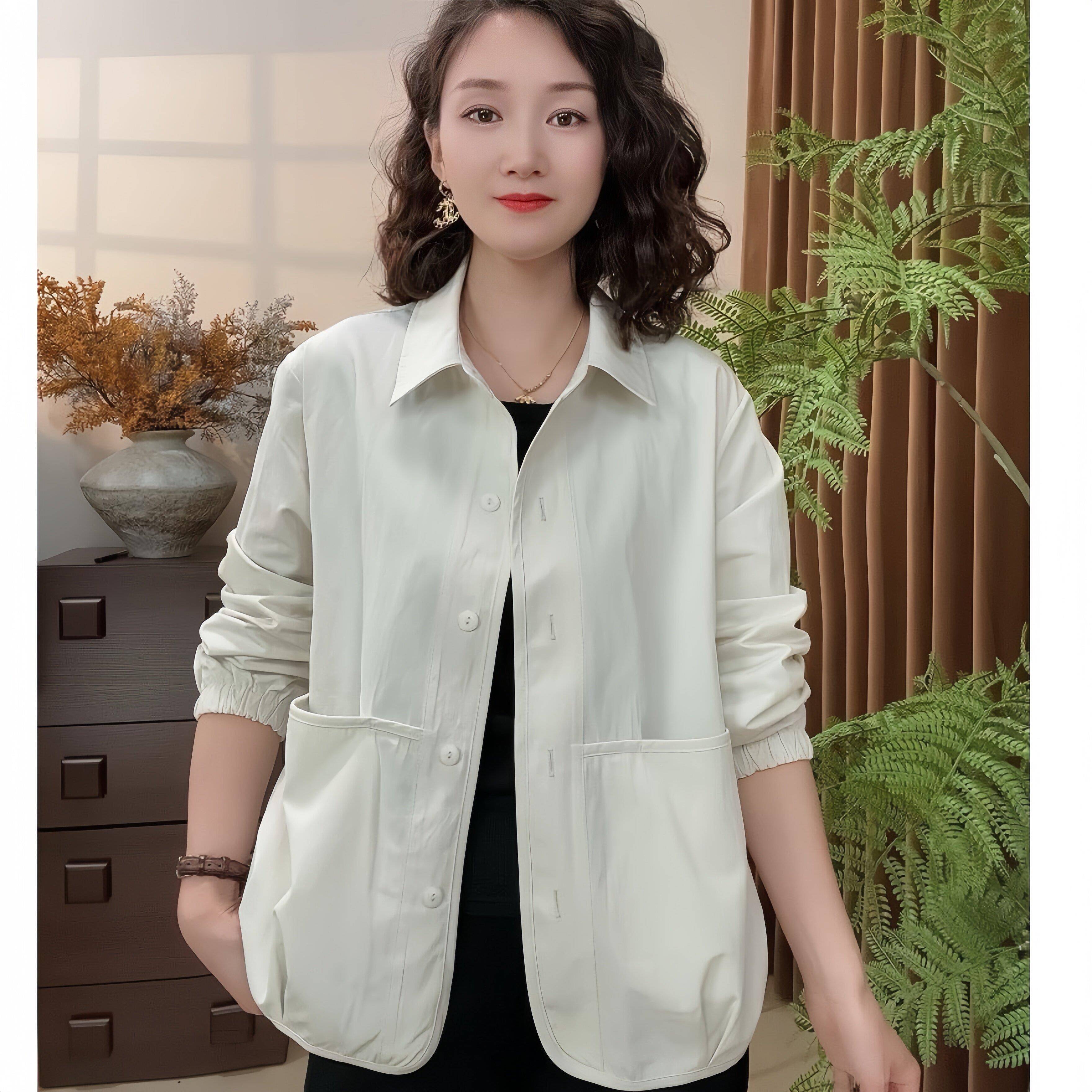 推荐中老年女装妈妈春装外套2026新款夹克开衫薄款洋气时尚休闲上