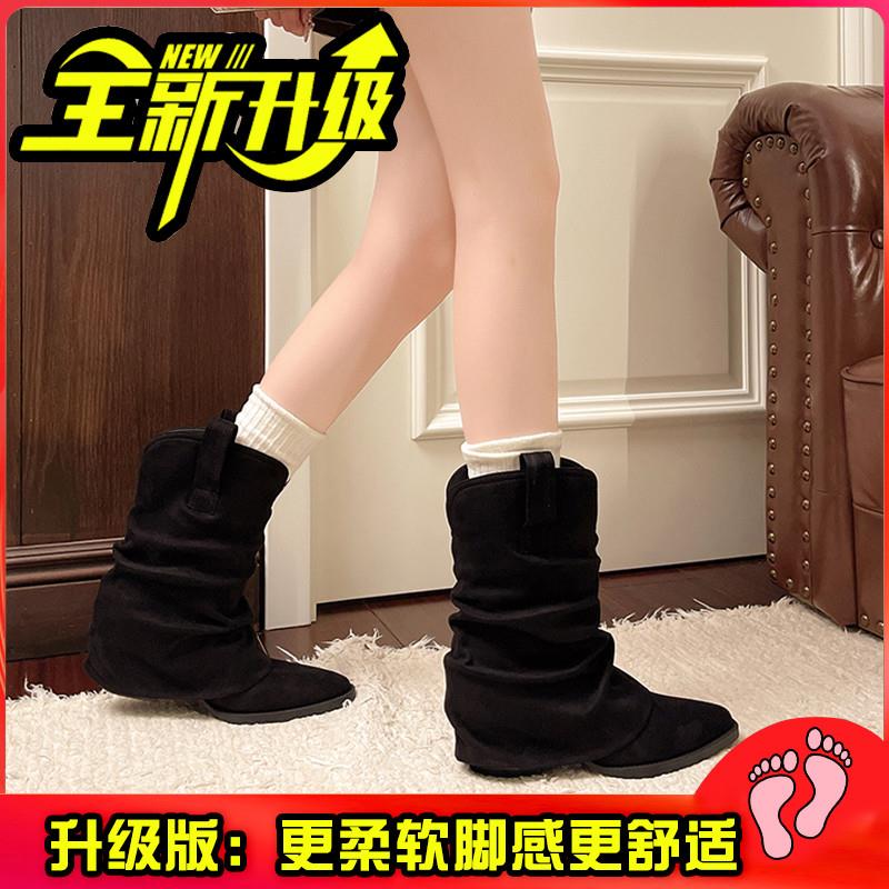 推荐西部牛仔靴女2025新款