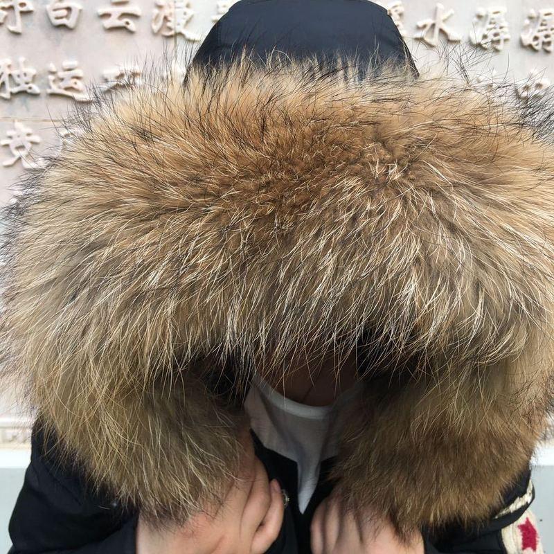 超大貉子毛毛领子冬季毛领子帽条羽绒服棉服男女通用狐狸毛领子