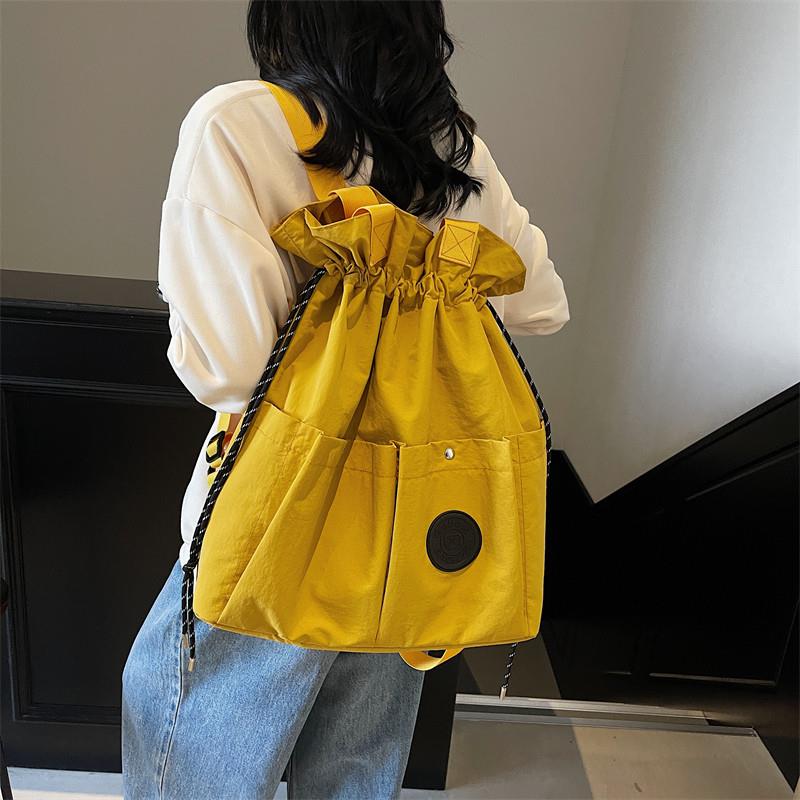 新品韩版大容量轻便双肩包女短途手提袋休闲旅行包运动健身旅游单