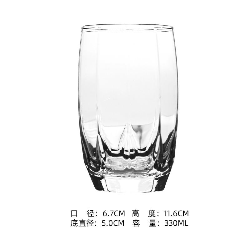 泰国进口ins风透明简约冰拿铁咖啡果汁威士忌酒杯家用商用水杯