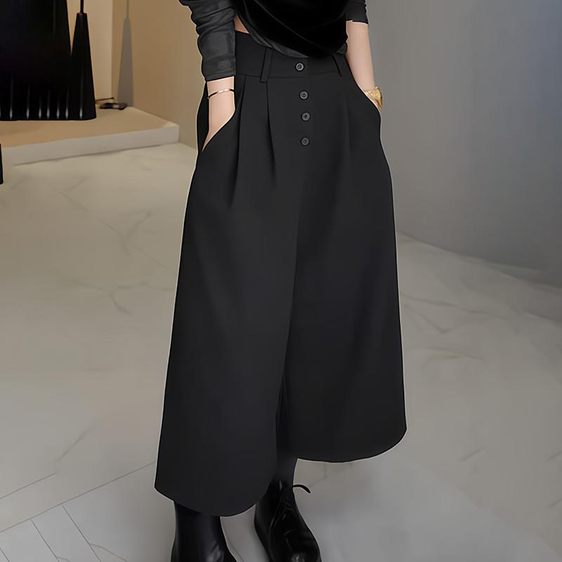 推荐大码时尚高腰压褶西装