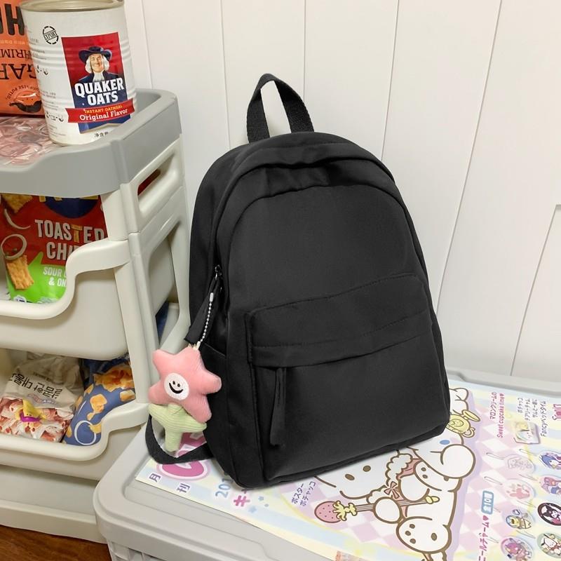 新品小双肩包糖果色小清新可爱背包韩版日系纯色百搭出游逛街包新