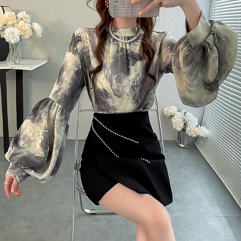 推荐秋季复古水墨印花灯笼