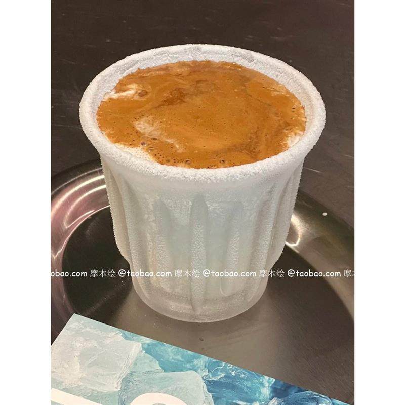 -86度Dirty澳白拉花杯冰博客杯冷冻玻璃杯冰美式咖啡杯冷萃杯冰杯