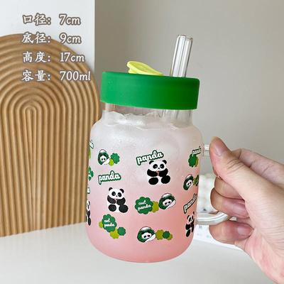 玻璃杯700ml大容量喝水杯