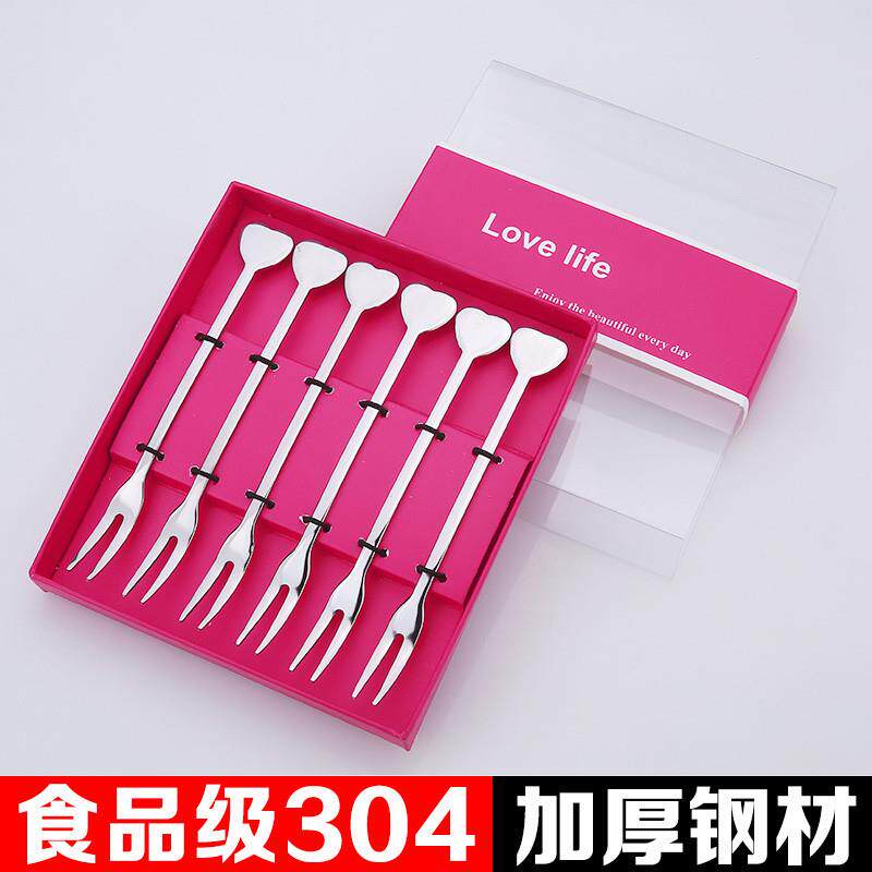 新品6只装礼盒304不锈钢