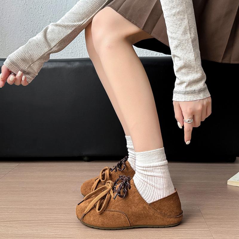 推荐英伦复古法式勃肯鞋女