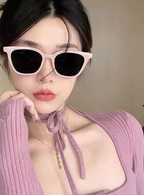 好货gm粉色墨镜女潮级感复
