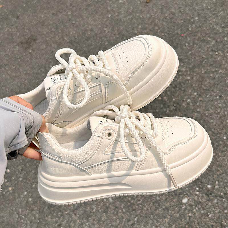 新品厚底增高小白鞋女小众
