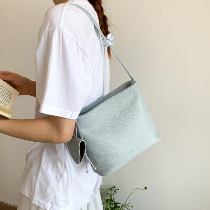 新品韩版小众设计荔枝纹简