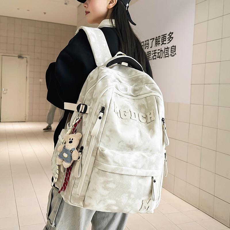 推荐新品印花书包女初中生