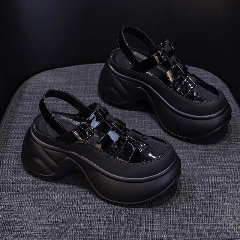 新品包头凉鞋女2025新款巨好看不累脚厚底小个子显高罗马爆款超火,女鞋,罗马凉鞋,淘宝优惠券,粉丝福利购,淘宝优惠卷