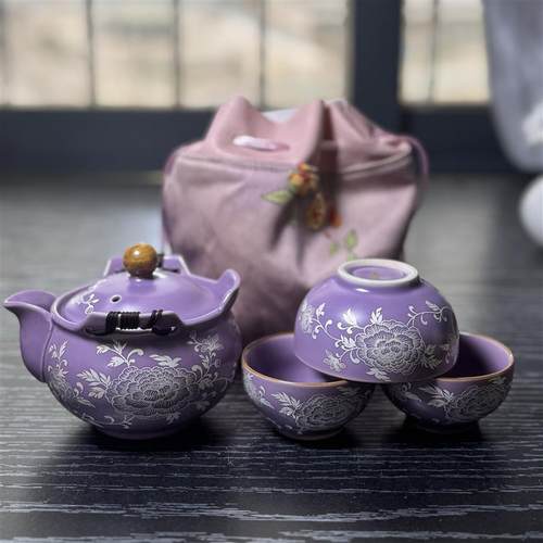 牡丹紫汝鎏高颜值窑缠枝莲