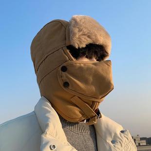 火车头棉帽子男款2025新款秋冬季东北雪乡防寒保暖装备男士雷锋帽