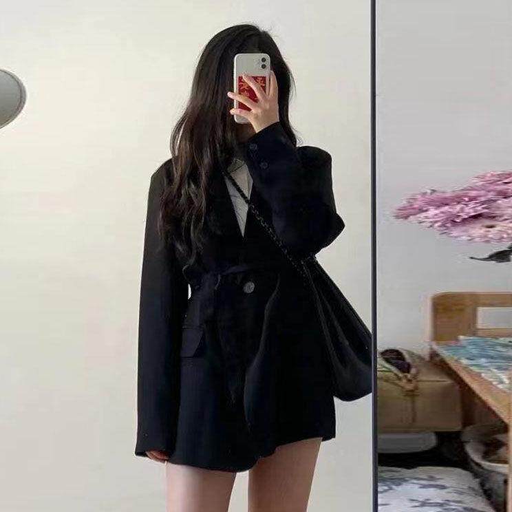 推荐小西装外套女士潮ins春秋小个子韩版宽松休闲西服百搭洋气英