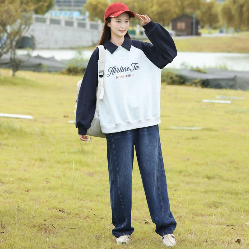 新品初中生卫衣女春秋款po