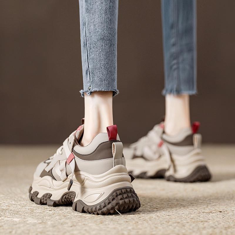 推荐厚底增高老爹鞋女2025