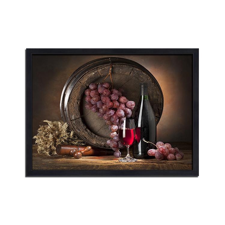 好货葡萄酒红酒照片墙酒橡木桶装饰画酒窖酒庄挂画酒吧壁画西餐厅图片