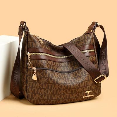 新品品牌真皮质感女包斜挎