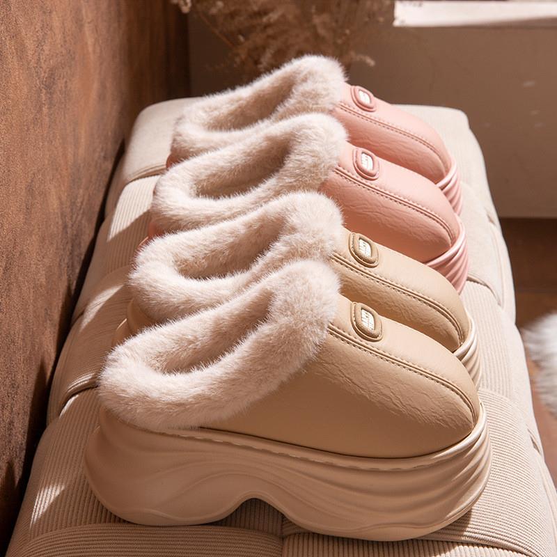 增高棉拖鞋女款秋冬季加绒