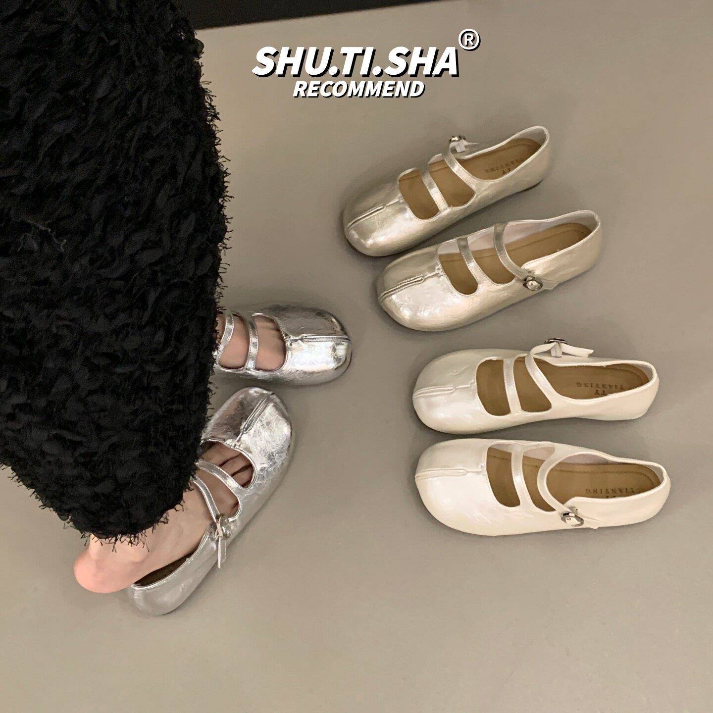 推荐温柔仙女风芭蕾玛丽珍鞋女2026新款夏季孕妇平底鞋法式配裙子
