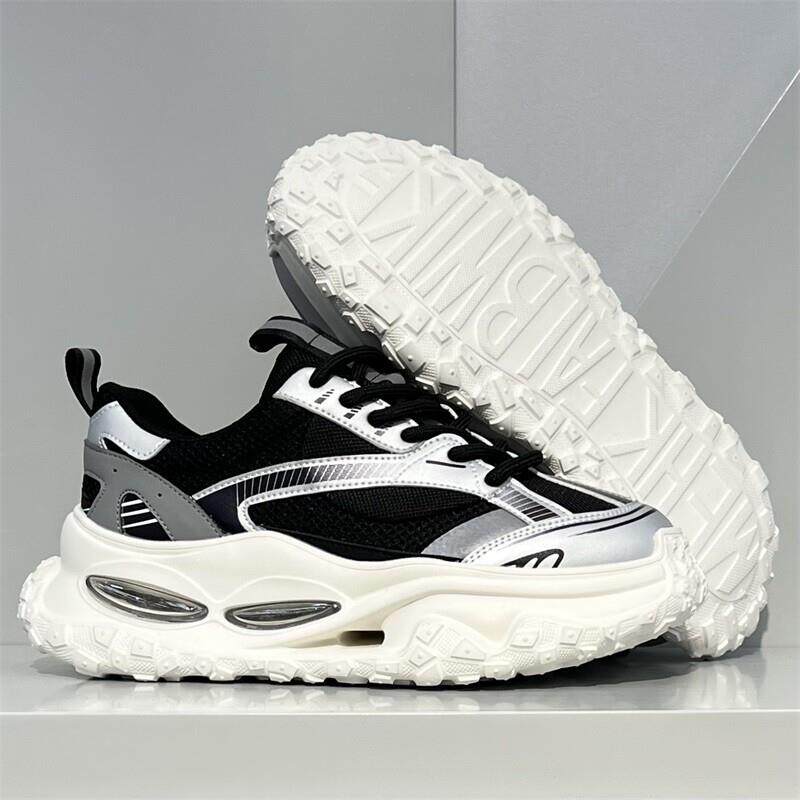 新品欧洲站轻奢时尚气垫厚底增高老爹鞋夏季透气网面运动休闲鞋子