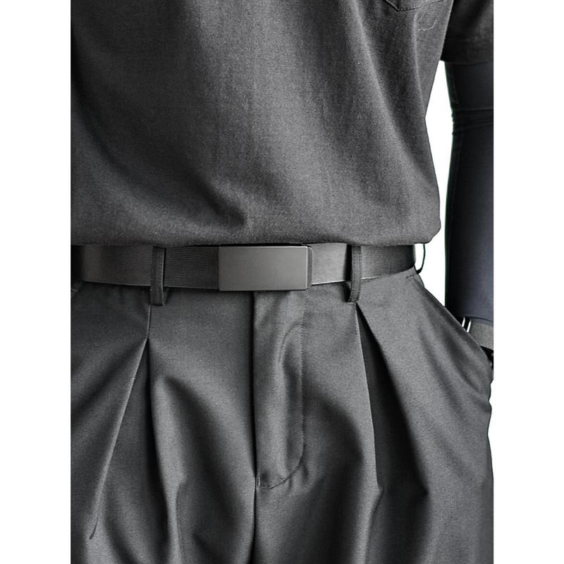 简约无牙平滑扣皮带男休