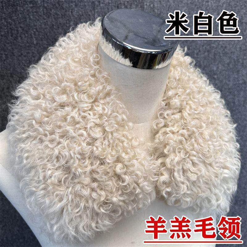 真羊羔毛毛领子真毛领单卖男女通用翻领皮衣羽绒服毛领单买皮草冬