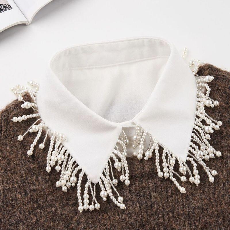 新款流苏珍珠精品手工钉珠