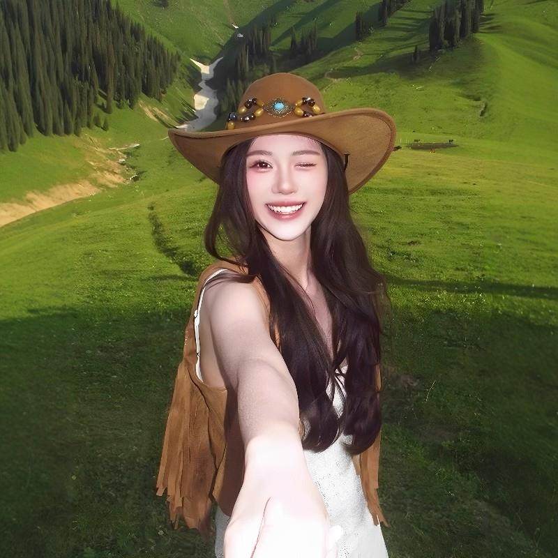 西部牛仔帽夏季美式覆古大