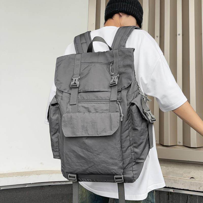 推荐大容量双肩包男生2025新款潮牌行李袋旅行包防水背包女大学生