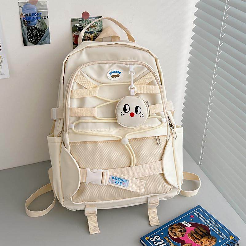 新品夏季新款双肩包女初中高中大学生上课大容量书包清新可爱小众