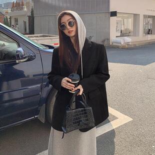 新品oversize西装外套女设计感小众春季新款韩版超流行垂感西服小