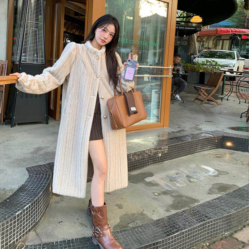 新品KEKE家皮草外套女新款