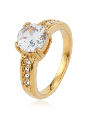 欧美热销 轻奢风铸造镶满钻镶锆石钛钢戒指女 高级不锈钢饰品