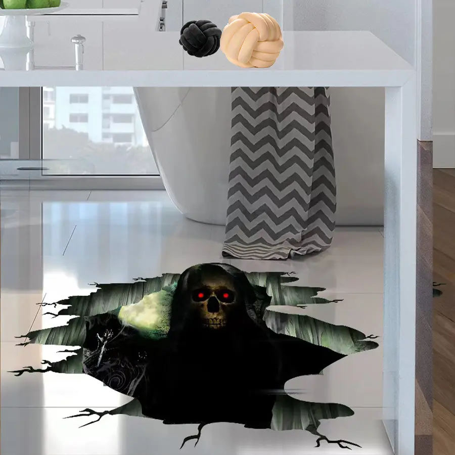 万圣节手账3d贴纸魔爪恐怖节日派对装饰地贴画鬼节手墙贴