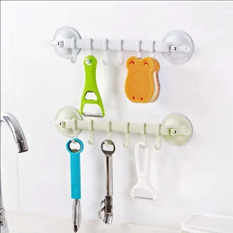 强力粘胶挂钩置物架厨房壁挂排钩浴室免钉痕挂架挂衣钩毛巾架