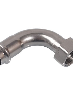 304薄壁不锈钢卡压式管件双卡压内丝H活接弯头单边移动螺母弯管