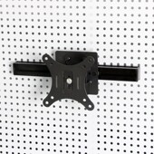 洞洞板显示器支架洞洞板显示屏壁C挂支架免打孔书桌洞洞板电脑支