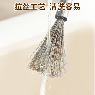 304不锈钢刷锅神器洗锅刷子厨房用长柄扫帚P清洁家用洗碗钢丝涮锅