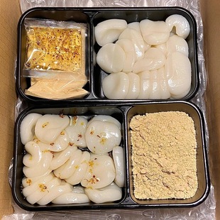 红糖粘粉麻糍纯手工叽叽糯米即食糍粑沾粉奶昔糕点心麻薯零食