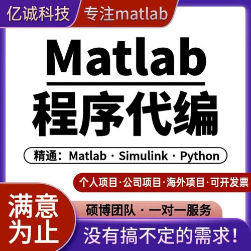 matlab代码帮做程序代编问题解决数学复现simulink建模与仿真代做