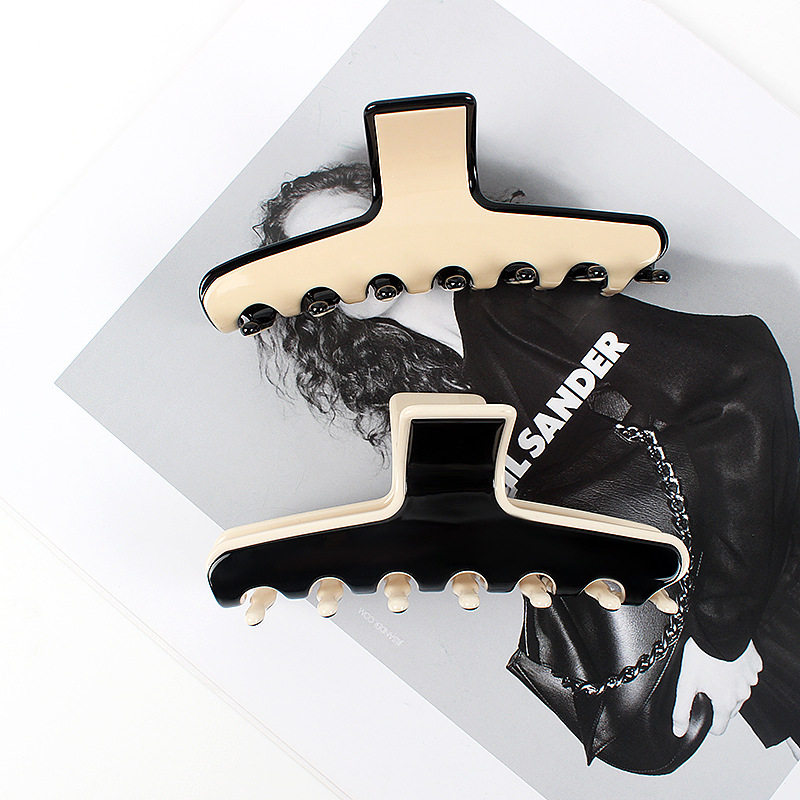 亚历山大克里希大号抓夹 11cm光板醋酸鲨鱼夹3mm感百搭发抓夹