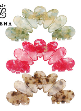 依慧达同款醋酸抓夹感大花瓣后脑勺盘发发夹气质鲨鱼夹拱形发