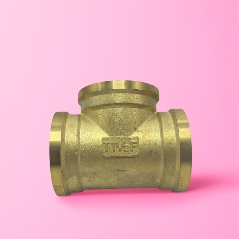 黄铜内丝直接对丝1.2寸1.5寸2寸等径三通弯头DN32 40 50内外丝