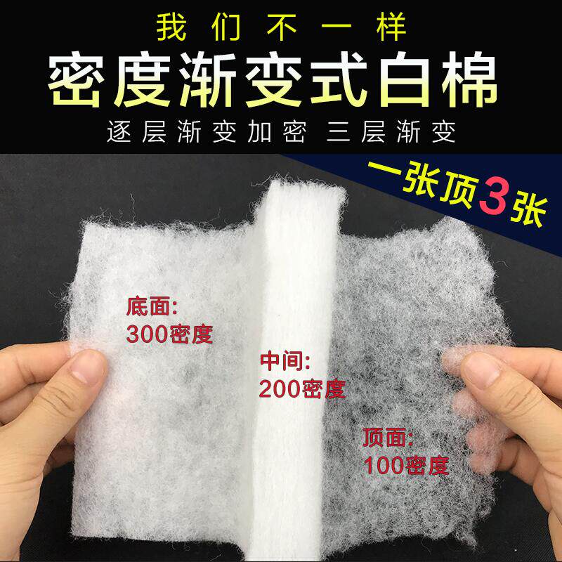 鱼缸过滤棉鹦鹉鱼过虑器小型家用超级净水高密度净化可裁剪海绵 - 实物图