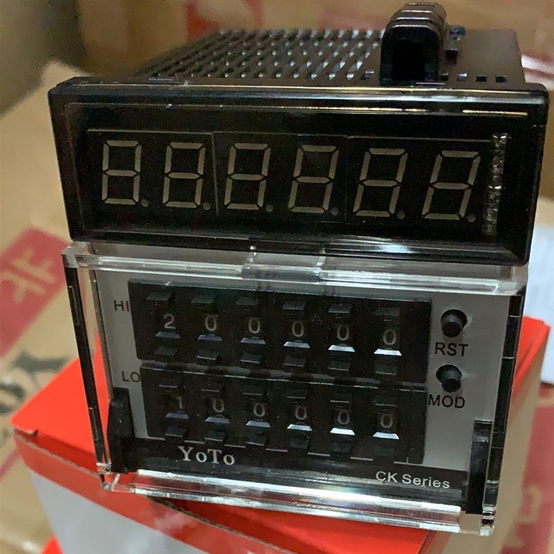北崎电气YOTO 数显智能加减计数器计长计米表 CK7PS62B 双排拨码