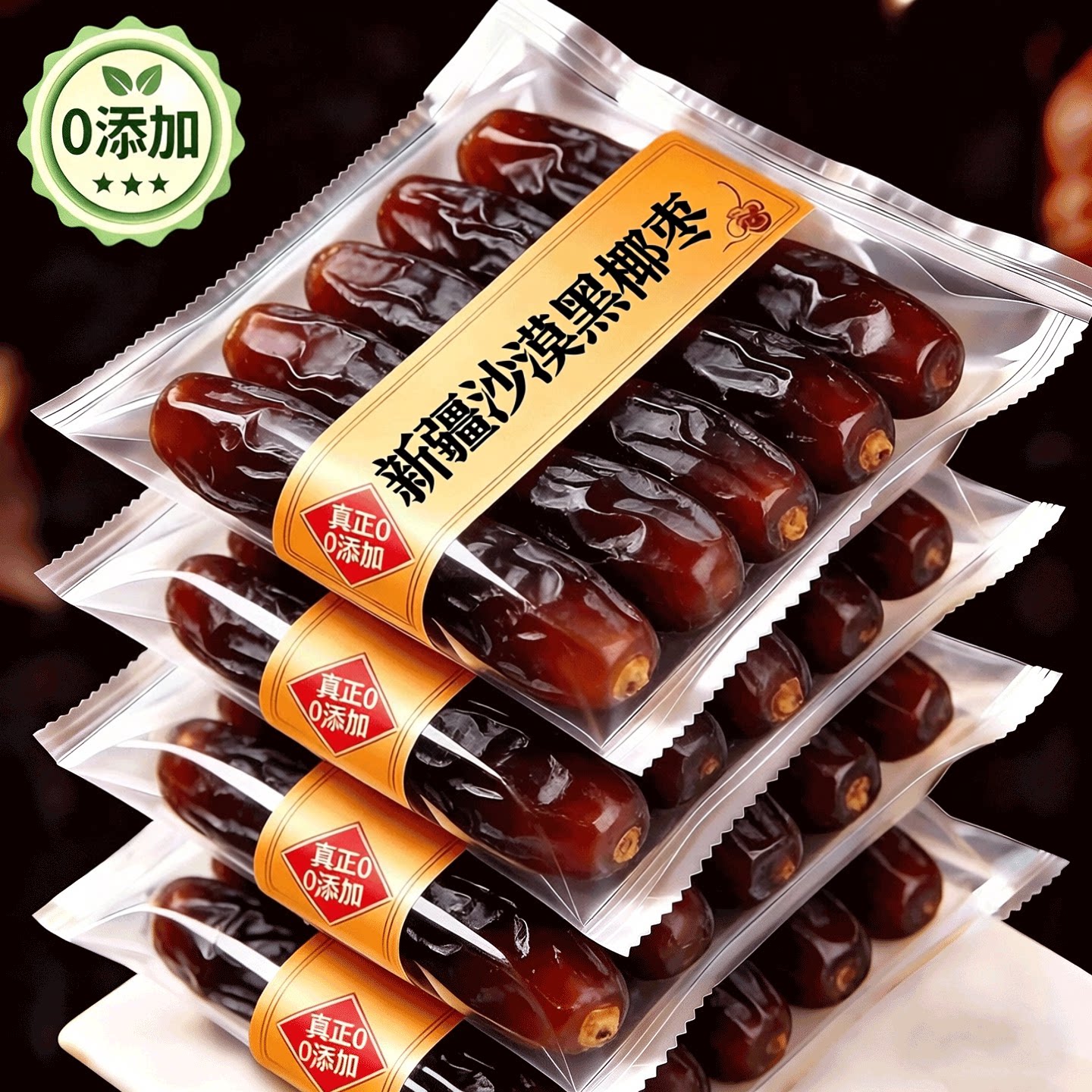 正宗新疆沙漠黑椰枣旗舰店特级新疆特产大椰枣迪拜阿联酋特级进口