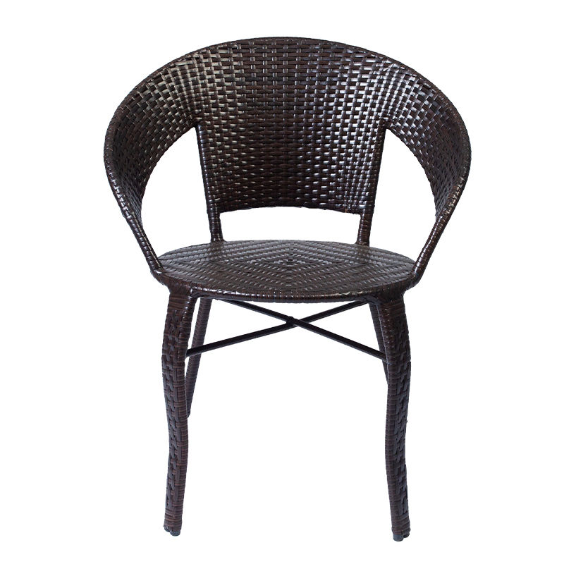 阳台藤椅单人扶手靠背椅客厅简约小藤椅家用卧室椅休闲户外藤编椅